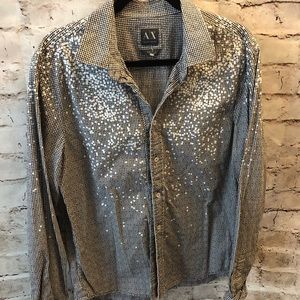 New Armani Exchange slim fit button Down Large